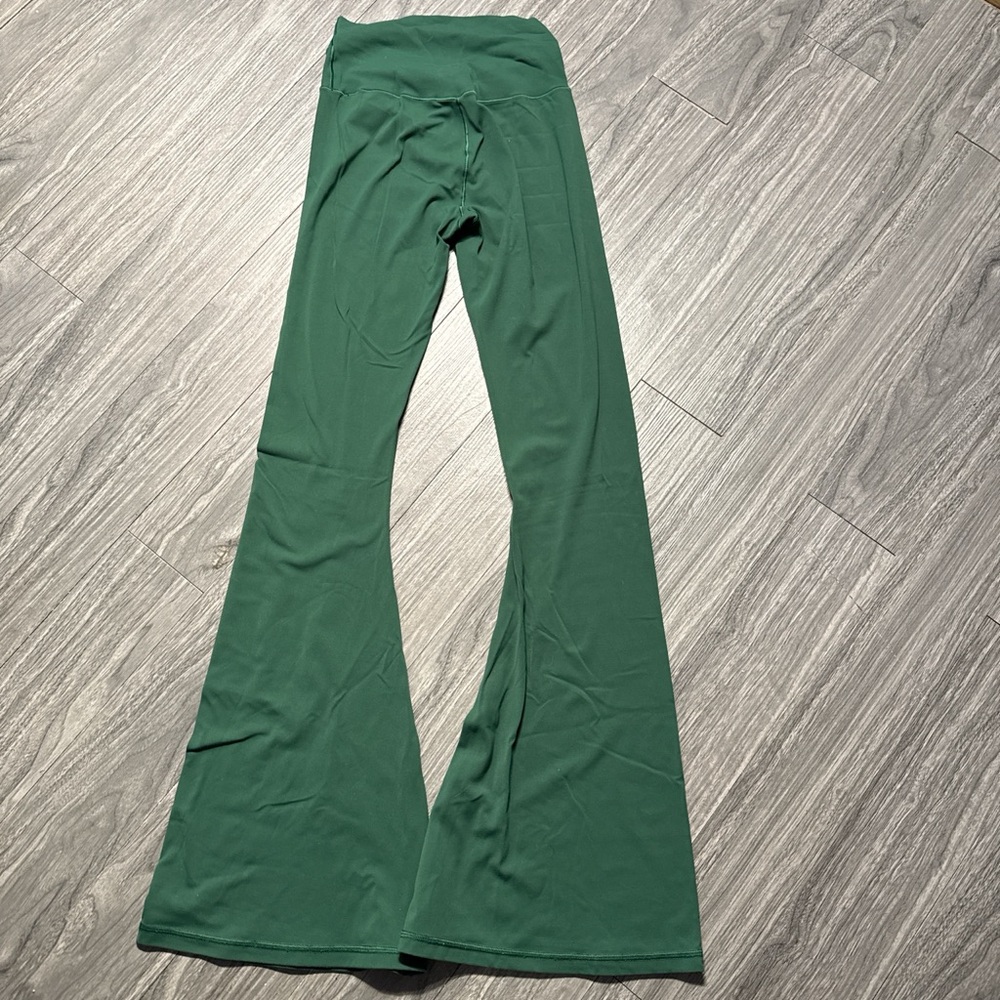 Aerie Green Flared Leggings